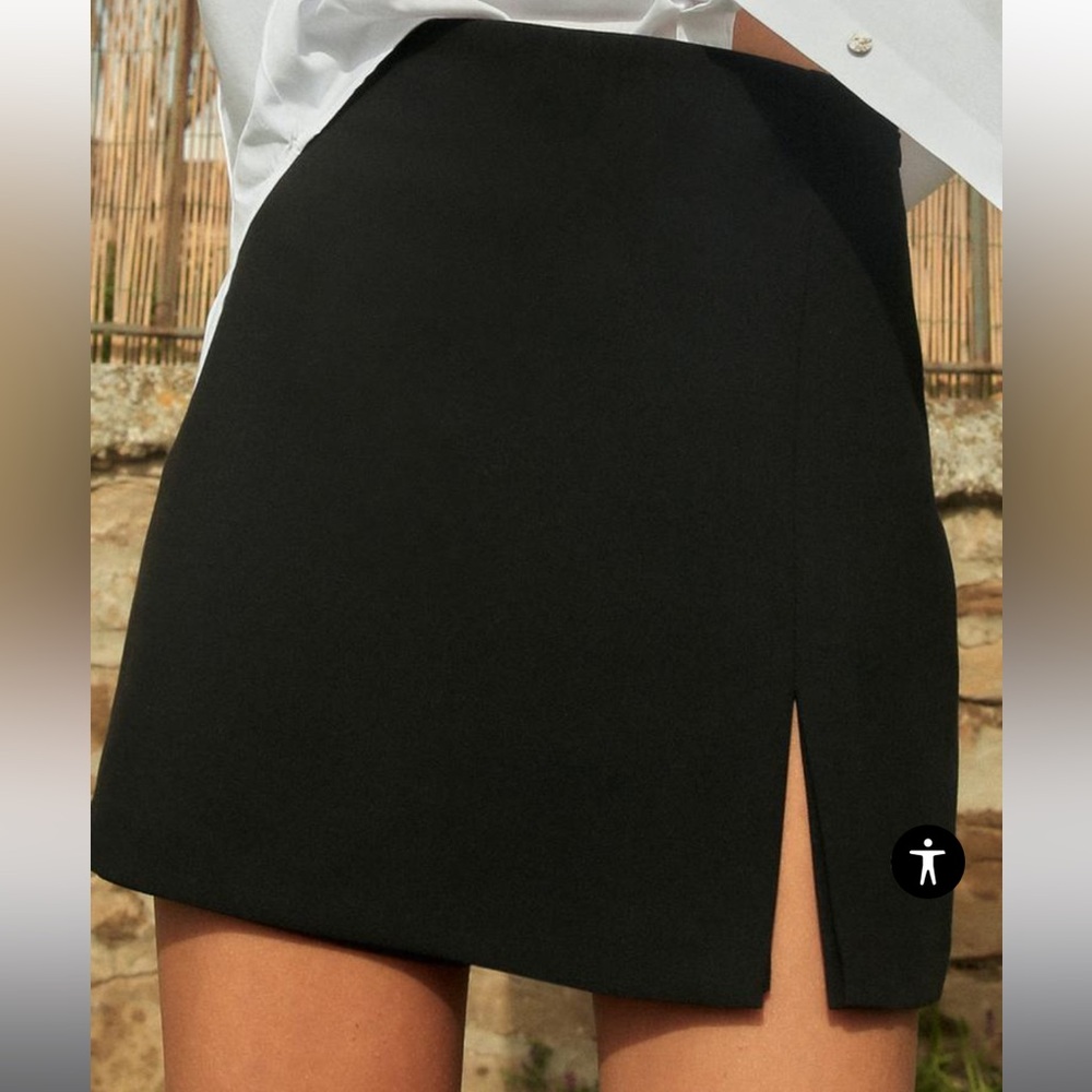 Zara Slit Hem Skort